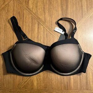 NWT Torrid Black Mesh Balconette Bra 42C